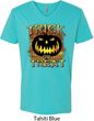 Halloween Trick or Treat Mens V-Neck Shirt