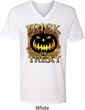 Halloween Trick or Treat Mens V-Neck Shirt