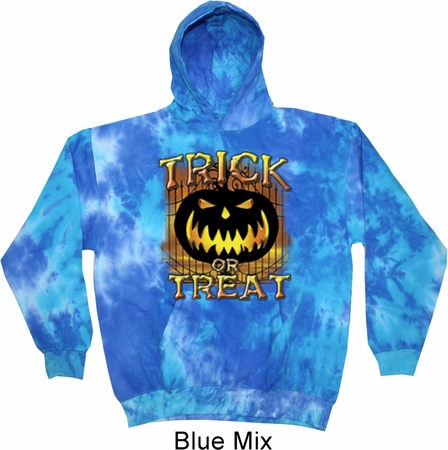 Halloween Trick or Treat Tie Dye Hoodie