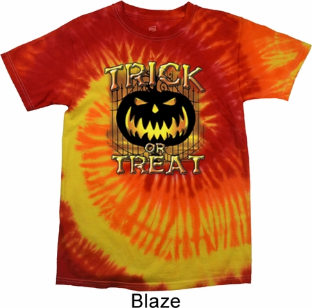 Halloween Trick or Treat Tie Dye Shirt
