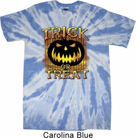 Halloween Trick or Treat Twist Tie Dye Shirt