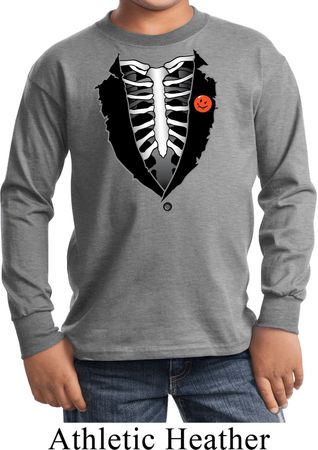 Halloween Tuxedo Kids Long Sleeve