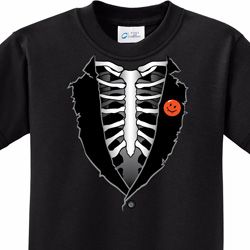 Halloween Tuxedo Kids T-shirt