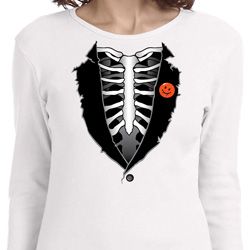 Halloween Tuxedo Ladies Long Sleeve