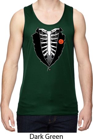 Halloween Tuxedo Mens Dry Wicking Tank Top