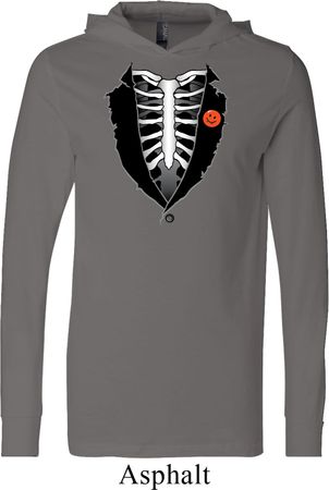 Halloween Tuxedo Mens Lightweight Hoodie
