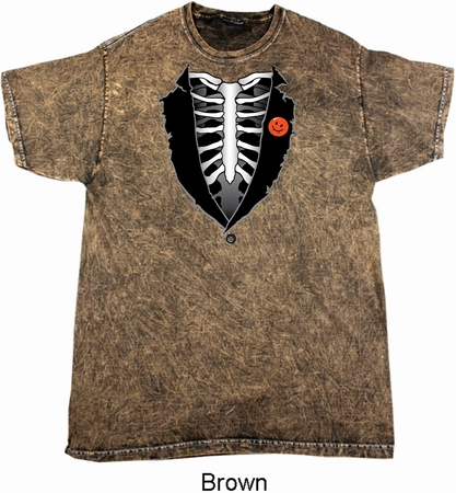Halloween Tuxedo Mineral Washed Tie Dye T-shirt