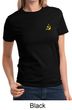 Hammer and Sickle Ladies T-shirt Yellow Logo Pocket Print