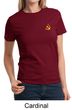 Hammer and Sickle Ladies T-shirt Yellow Logo Pocket Print