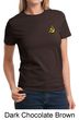 Hammer and Sickle Ladies T-shirt Yellow Logo Pocket Print