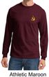 Hammer and Sickle Shirt Yellow Logo Pocket Print Long Sleeve Shirt