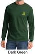 Hammer and Sickle Shirt Yellow Logo Pocket Print Long Sleeve Shirt