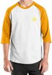Hammer and Sickle Shirt Yellow Logo Pocket Print Raglan Shirt