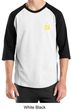 Hammer and Sickle Shirt Yellow Logo Pocket Print Raglan Shirt