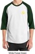 Hammer and Sickle Shirt Yellow Logo Pocket Print Raglan Shirt