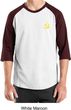 Hammer and Sickle Shirt Yellow Logo Pocket Print Raglan Shirt