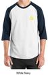 Hammer and Sickle Shirt Yellow Logo Pocket Print Raglan Shirt