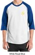 Hammer and Sickle Shirt Yellow Logo Pocket Print Raglan Shirt