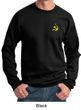 Hammer and Sickle Sweatshirt Yellow Logo Pocket Print Sweatshirt