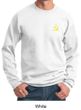 Hammer and Sickle Sweatshirt Yellow Logo Pocket Print Sweatshirt