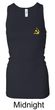 Hammer Sickle Tanktop Ladies Longer Length Racerback Tank Pocket Print