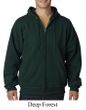 Hanes Full Zip Hoodie Sweatshirt EcoSmart Hooded Sweat Shirt