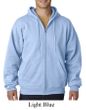 Hanes Full Zip Hoodie Sweatshirt EcoSmart Hooded Sweat Shirt