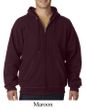 Hanes Full Zip Hoodie Sweatshirt EcoSmart Hooded Sweat Shirt