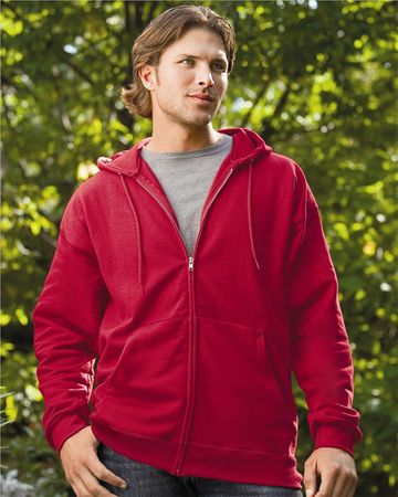Hanes Full Zip Hoodie Sweatshirt Ultimate Cotton Hoody Sweat Shirt