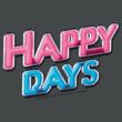 Happy Days Juniors Shirt Logo Charcoal T-Shirt