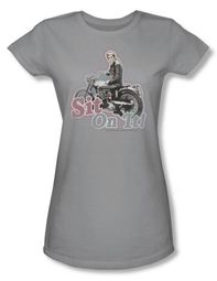 Happy Days Juniors Shirt Sit On It Silver T-Shirt