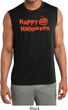Happy Halloween with Pumpkin Dry Wicking Sleeveless Shirt