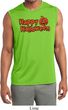 Happy Halloween with Pumpkin Dry Wicking Sleeveless Shirt