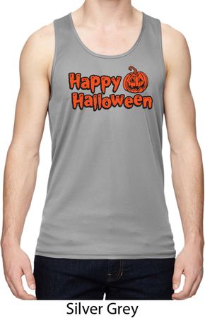 Happy Halloween with Pumpkin Dry Wicking Tank Top