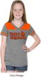 Happy Halloween with Pumpkin Girls Football Tee