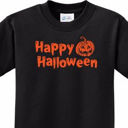 Happy Halloween with Pumpkin Kids Shirts