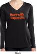 Happy Halloween with Pumpkin Ladies Dry Wicking Long Sleeve