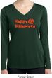 Happy Halloween with Pumpkin Ladies Dry Wicking Long Sleeve