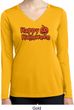 Happy Halloween with Pumpkin Ladies Dry Wicking Long Sleeve