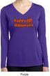 Happy Halloween with Pumpkin Ladies Dry Wicking Long Sleeve
