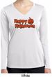 Happy Halloween with Pumpkin Ladies Dry Wicking Long Sleeve