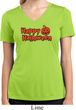 Happy Halloween with Pumpkin Ladies Dry Wicking V-neck