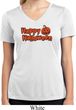 Happy Halloween with Pumpkin Ladies Dry Wicking V-neck