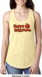 Happy Halloween with Pumpkin Ladies Ideal Racerback
