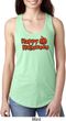 Happy Halloween with Pumpkin Ladies Ideal Racerback