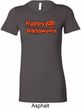 Happy Halloween with Pumpkin Ladies Longer Length Shirt