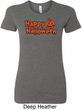 Happy Halloween with Pumpkin Ladies Longer Length Shirt