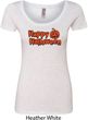 Happy Halloween with Pumpkin Ladies Scoop Neck