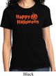 Happy Halloween with Pumpkin Ladies T-shirt