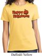 Happy Halloween with Pumpkin Ladies T-shirt